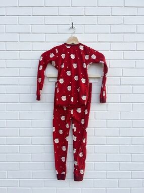Petit Lem Holiday Kids Red Santa Print 2-Piece Pajama Set Size 6